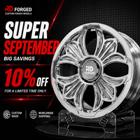Rines Forjados de 1 Pieza Estilo Cromo, Aleación 6061-T6, Acabado Pulido, 17-24 Pulgadas, 5x120 5x114.3, Rines Personalizados para Rolls-Royce, Bentley, BMW