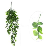 Feuille d'eucalyptus artificielle pour mur, plante artificielle en plastique de 80 cm, pour décoration intérieure et extérieure, mariages, fêtes, maison