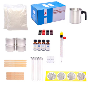 Vente en gros <span class=keywords><strong>Kit</strong></span> de démarrage pour la <span class=keywords><strong>fabrication</strong></span> de bougies DIY professionnel Meilleure vente de cire de soja parfumée avec boîte-cadeau et parfum Aromathérapie - Product Image 2