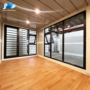 Zhongnan Detachable 20ft Mobile Luxury Glass Wall Modular Fold Out Container House Folding Home Prefabricated Foldable House