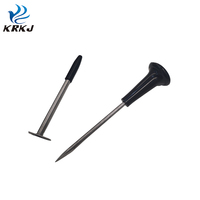 CETTIA KD756 Trocart en acier inoxydable avec manche en plastique pour perforation ruminale de vache