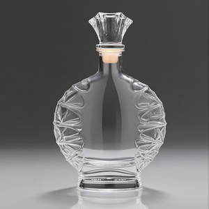 زجاجة خمور من الزجاج الكريستالي قابلة للتخصيص بسدادة JP-04 - Product Image 6