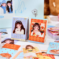 60pcs Per Pack Stiker Seri Hugs Buku Stiker Karakter Lucu dan Hewan Peliharaan Menggemaskan