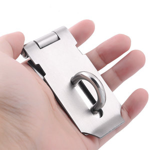 Cerradura de Acero Inoxidable Negro con Pestillo, Pasadores de Alta Resistencia, Cerradura para Puerta, Cerradura para Muebles, Diseño Minimalista, Hebilla de Seguridad Duradera - Product Image 2