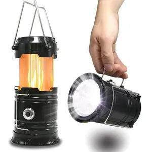 Ajbotqpt lanterna de iluminação para acampamento, led lâmpada de chama