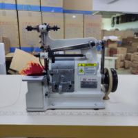 Machine à coudre surjeteuse JN-27 pour chaussures en cuir et tissus, avec point coquille au crochet, vitesse de couture élevée et faible bruit