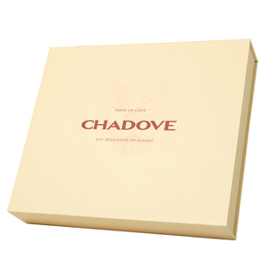 Emballages cadeaux en carton biodégradable et recyclable, adaptés aux aliments, boîtes rigides en papier pour chocolat, avec revêtement en feuille d'or UV mat - Product Image 5