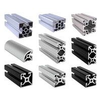 Profils en aluminium anodisé sur mesure de haute précision pour les projets de construction et automobiles, services d'extrusion de profilés