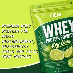 Poudre de Protéine de Lactosérum à Marque Blanche OEM Saveur Citron Vert 25g Protéines Faible Teneur en Sucre Mélange d'Enzymes Digestives Favorise la Croissance Musculaire - Product Image 5