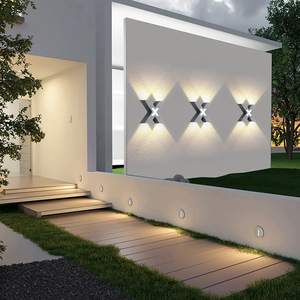 Gran oferta, luces de café para jardín, iluminación interior para exteriores, lámparas de pared led negras modernas impermeables para exteriores - Product Image 2