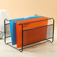 En Stock: Bandeja de Archivo Metálica de Gran Capacidad A4 para Escritorio, Cesta de Almacenamiento Rápido para Revistas de Oficina, Venta al Por Mayor
