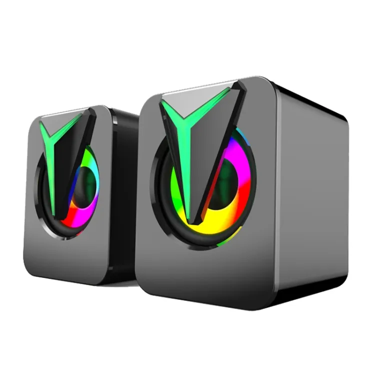 Wholesale RGB Colorful Lighting Desktop Computer Speaker mini speaker Gaming Speaker