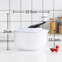 Accessoires de cuisine Essoreuse à salade en plastique Laveuse et sécheuse pour laitue raisin Outils de cuisine essentiels