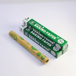Eco Compostable Unbleached Silicone Coated Custom Food Wrapping Non Stick <strong>Baking</strong> <strong>Paper</strong> 50M Non Toxic Parchment <strong>Paper</strong> Sheets - Product Image 2