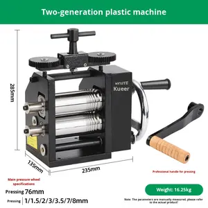 European Style Manual Fast Bracelet Shaping Machine Steel for Gold Silver Jewelry <strong>Secondary</strong> Wheel Punching - Product Image 6