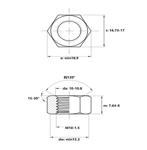 Bán buôn Mỹ hạt M3 vật liệu titan Hex <span class=keywords><strong>Nut</strong></span> 304/316 thép không gỉ lục giác vít <span class=keywords><strong>Nut</strong></span> kẽm mạ din934 số liệu - Product Image 6