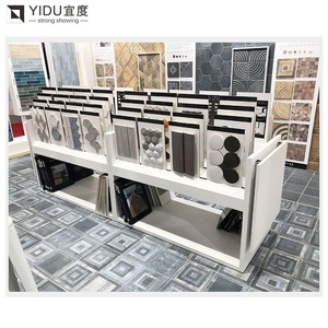 Estante de puertas de madera personalizable Soporte de manija de puerta corredera <span class=keywords><strong>con</strong></span> estante de exhibición de piso de metal y estante de tablero de espuma de <span class=keywords><strong>PVC</strong></span> - Product Image 2