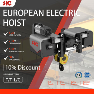 China Supplier 3 Ton 10 Ton 16 Ton European Wire Rope <b>Hoist</b> with 9m 12m 18m Lift Height - Product Image 5