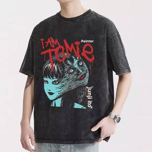 Camiseta de manga corta unisex de algodón 100% con estampado vintage del personaje <span class=keywords><strong>Tomie</strong></span> Lto de <span class=keywords><strong>Junji</strong></span> <span class=keywords><strong>Ito</strong></span>, con efecto desgastado. - Product Image 4