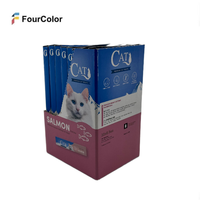 Boîte de présentation de comptoir PDQ personnalisée en carton ondulé pour l'emballage de nourriture et de friandises pour chats