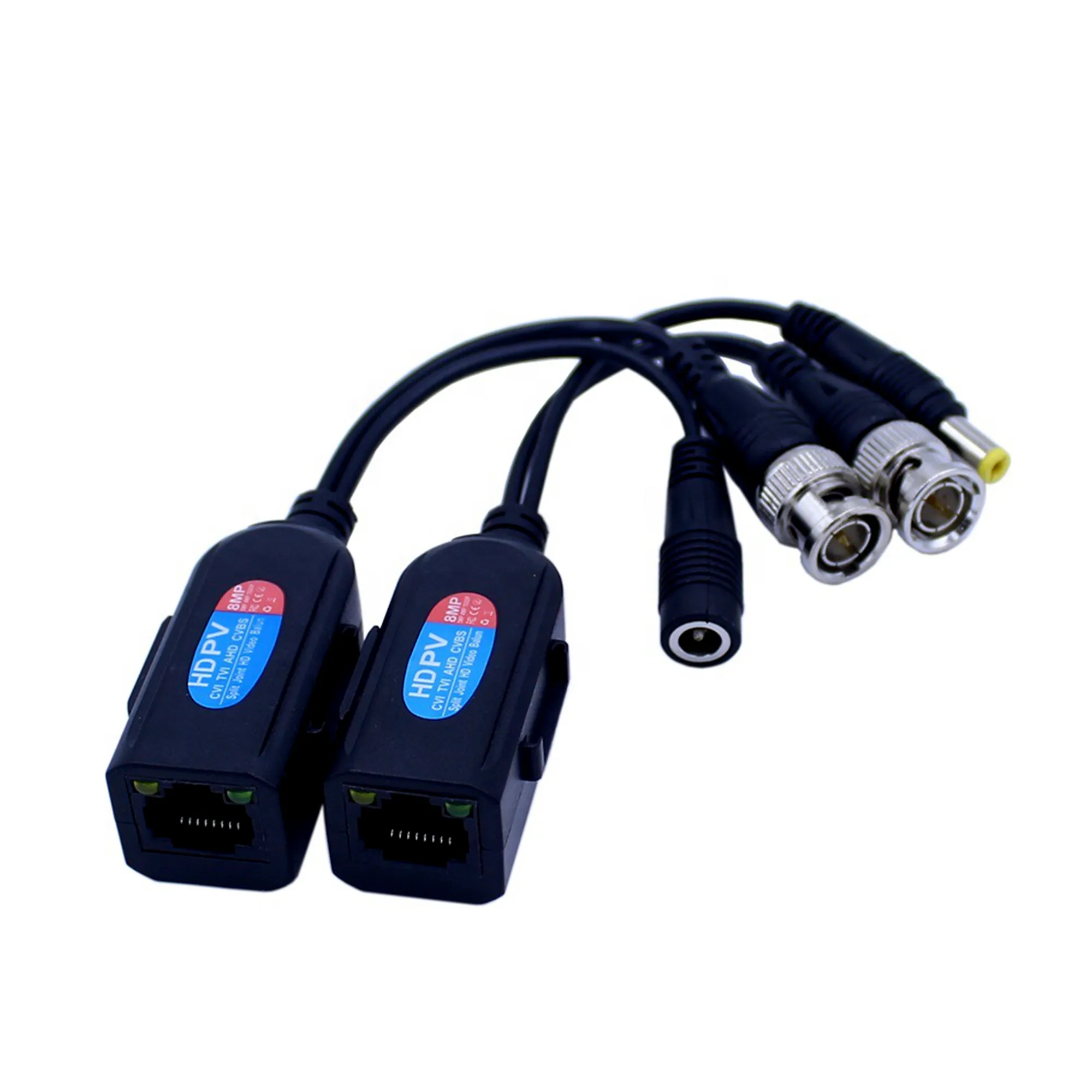 Süper Cat6 BNC RJ45 Video Balun bağlayıcı