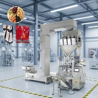 Machine d'emballage automatique de granulés 420D, machine d'emballage verticale VFFS pour sachets de snacks, noix, bonbons, sucre, haricots, granulés de café