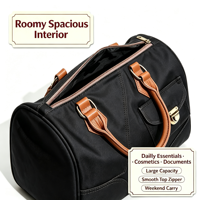 Sac fourre-tout tendance à fermeture éclair, petit sac bandoulière pour femme, sac à main Boston noir, faible MOQ pour le marché américain