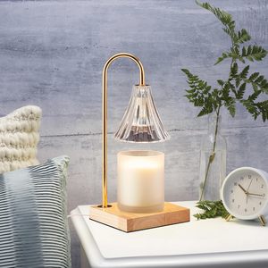 Lampe de chevet à intensité variable avec minuterie, chauffe-bougie aromathérapeutique pour chambre à coucher, yoga, spa, hôtel - Product Image 3