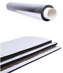 Feuille de matériau insonorisant et isolant thermique en <span class=keywords><strong>mousse</strong></span> de caoutchouc <span class=keywords><strong>autocollante</strong></span> en aluminium de haute qualité - Product Image 1
