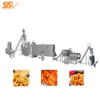 Machine automatique de fabrication de boucles de maïs, ligne de production de snacks, extrudeuse de mini-Cheetos, équipement de transformation de snacks
