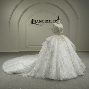 Gt26009 Nuevo Vestido de Novia Elegante de Alta Gama con Lentejuelas y Diamantes, Estilo Palacio de Fantasía, Jancember - Product Image 2