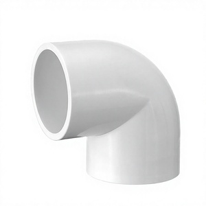 Raccord de tuyau en PVC haute pression ASTM 1/2 pouce, surface lisse, coudé à 90 degrés, pour système d'eau, résistant à la corrosion - Product Image 2