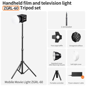 Batterie OEM intégrée, éclairage vidéo <span class=keywords><strong>LED</strong></span> COB 30W, 2800-6500K, photographie, enregistrement vidéo, éclairage de remplissage, éclairage bicolore, 100V-240V - Product Image 2