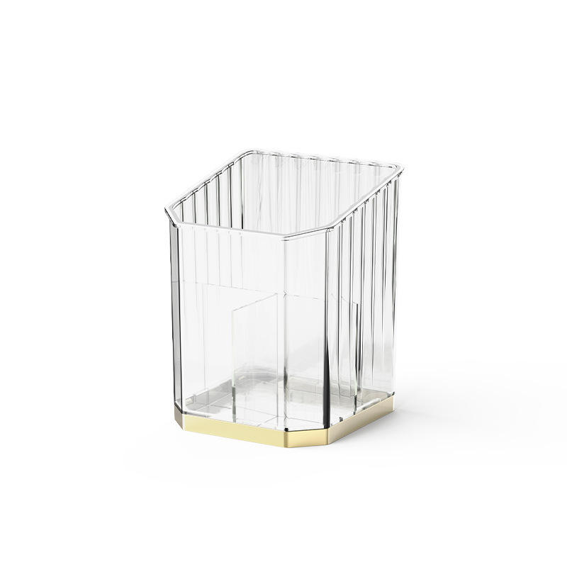 Rangement armoire miroir - organisateur de maquillage [noir transparent]