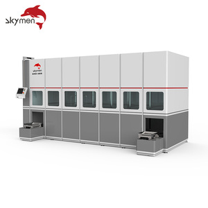 Limpiador Ultrasónico Automático Skymen <span class=keywords><strong>de</strong></span> 38L con Cinco Tanques, Sistema <span class=keywords><strong>de</strong></span> Limpieza Ultrasónico Multietapa con HMI y Manipulador Mecánico - Product Image 1