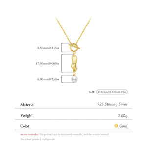 925 Diseño <span class=keywords><strong>de</strong></span> Arte <span class=keywords><strong>de</strong></span> plata esterlina <span class=keywords><strong>la</strong></span> <span class=keywords><strong>persistencia</strong></span> <span class=keywords><strong>de</strong></span> <span class=keywords><strong>la</strong></span> <span class=keywords><strong>memoria</strong></span> reloj trenzado collar con colgante <span class=keywords><strong>de</strong></span> perla para mujer joyería fina - Product Image 3