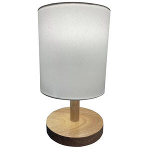 Natürliche hölzerne Talle Lampe Tc Stoff Lampen schirm Schreibtisch lampe Innen beleuchtung - Product Image 1