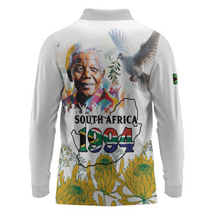 Espíritu DE LA LIBERTAD DE Sudáfrica | Mandela 1994 All-Over Print | Los polos de los hombres con gráfico <span class=keywords><strong>Dove</strong></span>, Map & Protea se pueden personalizar - Product Image 2