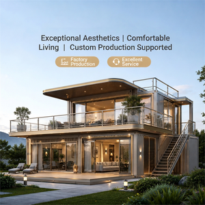Casa Prefabricada Moderna de Dos Pisos con Estructura de Acero, Diseño Personalizado para Vivienda en Complejos Turísticos - Product Image 4