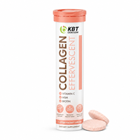 Fabricant de compléments de collagène OEM ODM sur mesure, 15 comprimés de collagène effervescents avec vitamine C, MSM, biotine, marque privée