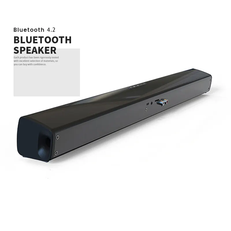 Nuovo prodotto caldo Design in stile minimalista Hifi Home Theater Tv Sound Bar colonna Subwoofer per Tv altoparlante soundbar Blue Tooth