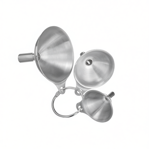 Westmark <b>Funnel</b> Set Mini 3 Piece Stainless Steel <b>Kitchen</b> <b>Funnels</b> For Cooking Baking - Product Image 2