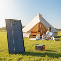 Panneau solaire transparent ultra-fin 200W entièrement noir, boîtier de jonction robuste IP68, module PV mono à haute transmission