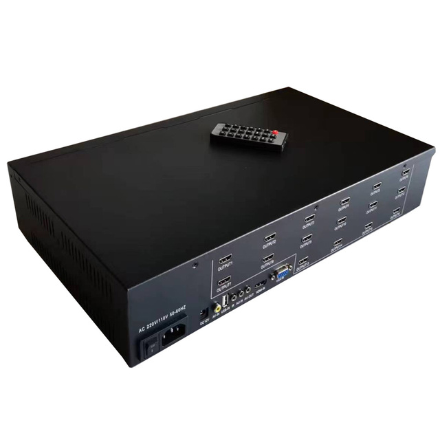 4k video wall controller4x4 / 3x4/ 4x3/ 3x5/5x3  process one input into 16 output