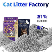 OEM ODM Vente en gros Litière pour chat en bentonite 5L Haute absorption Agglomération rapide Moins de poussière Sable pour chat en bentonite naturel