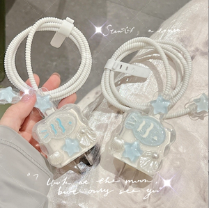 Coque de Protection d'Accessoires pour Câble de Données et Chargeur de Télé<span class=keywords><strong>phone</strong></span>, Motifs Tendance Nœud Adorable et Dessin Animé - Product Image 2