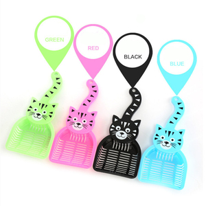Suministros para mascotas, arena para gatos personalizada, pala de mango largo, espátula para comida de perro, pala de plástico, cuchara para comida - Product Image 1