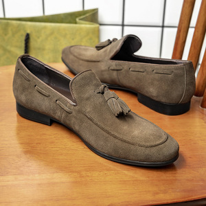 <span class=keywords><strong>Mocasines</strong></span> <span class=keywords><strong>de</strong></span> <span class=keywords><strong>Ante</strong></span> Vacuno Británico <span class=keywords><strong>para</strong></span> <span class=keywords><strong>Hombre</strong></span>, Estilo Casual <span class=keywords><strong>de</strong></span> Negocios, Transpirables, Sin Cordones, Modelo 360-A4 - Product Image 4