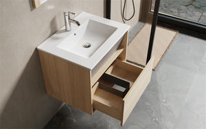 Mueble <span class=keywords><strong>de</strong></span> <span class=keywords><strong>Baño</strong></span> Moderno <span class=keywords><strong>con</strong></span> <span class=keywords><strong>Lavabo</strong></span>, Mueble <span class=keywords><strong>de</strong></span> Pared <span class=keywords><strong>con</strong></span> Espejo, Diseño Europeo, Fabricación Propia - Product Image 5
