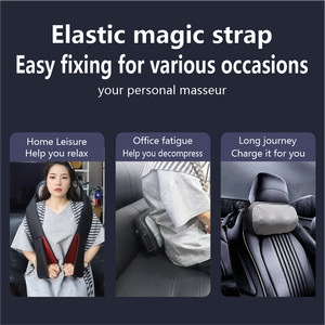 Almohada de Masaje Multifuncional de <span class=keywords><strong>2</strong></span> Vías con Masaje de Cuello, Compresa Caliente con Luz Roja, Masajeador de Espalda, Hombros y Cuello con Amasamiento 3D Shiatsu - Product Image 4